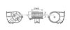 AVA QUALITY COOLING RT8590 Electric Motor, interior blower